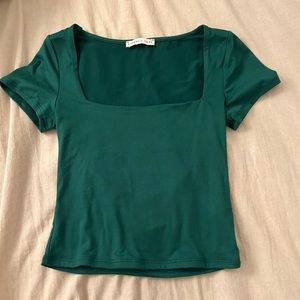 Green baby tee